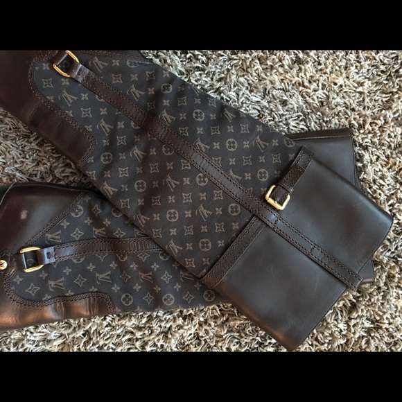 Louis Vuitton mini lin high heel boots - Picture 15 of 16